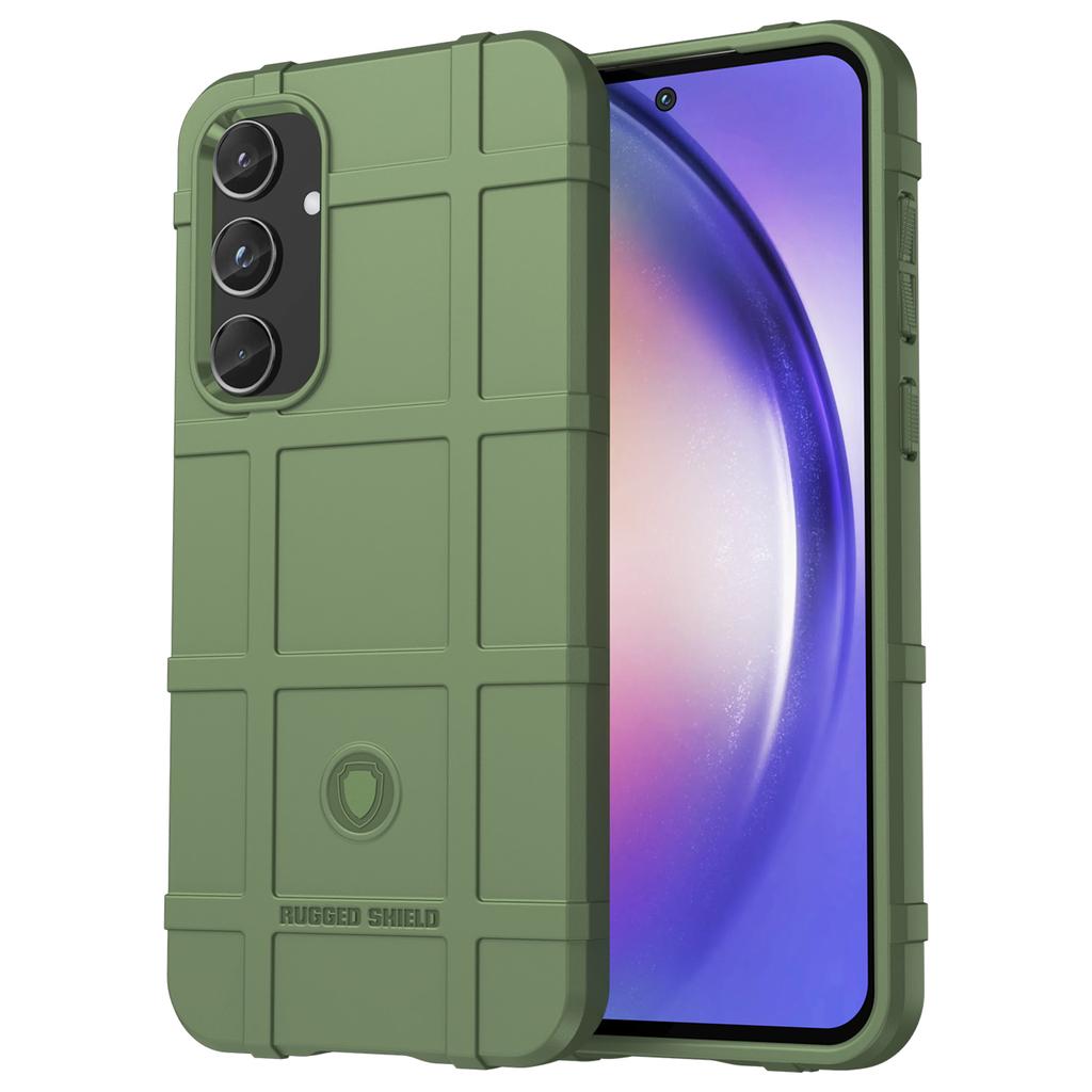 For Samsung Galaxy A55 5G Case Anti-Scratch Square Grid TPU Shell Phone Cover