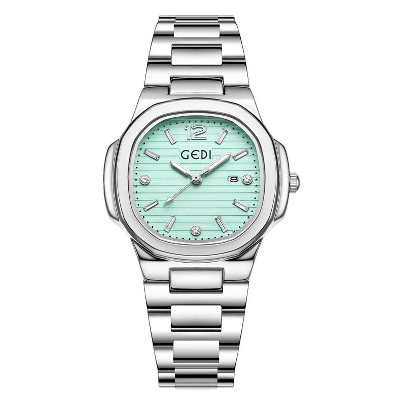 Light luxury Brand Women Watch BusinessHigh-end Calendar Stainless Steel Strap Waterproof Ladies Fashion Clock Quartz Wristwatch