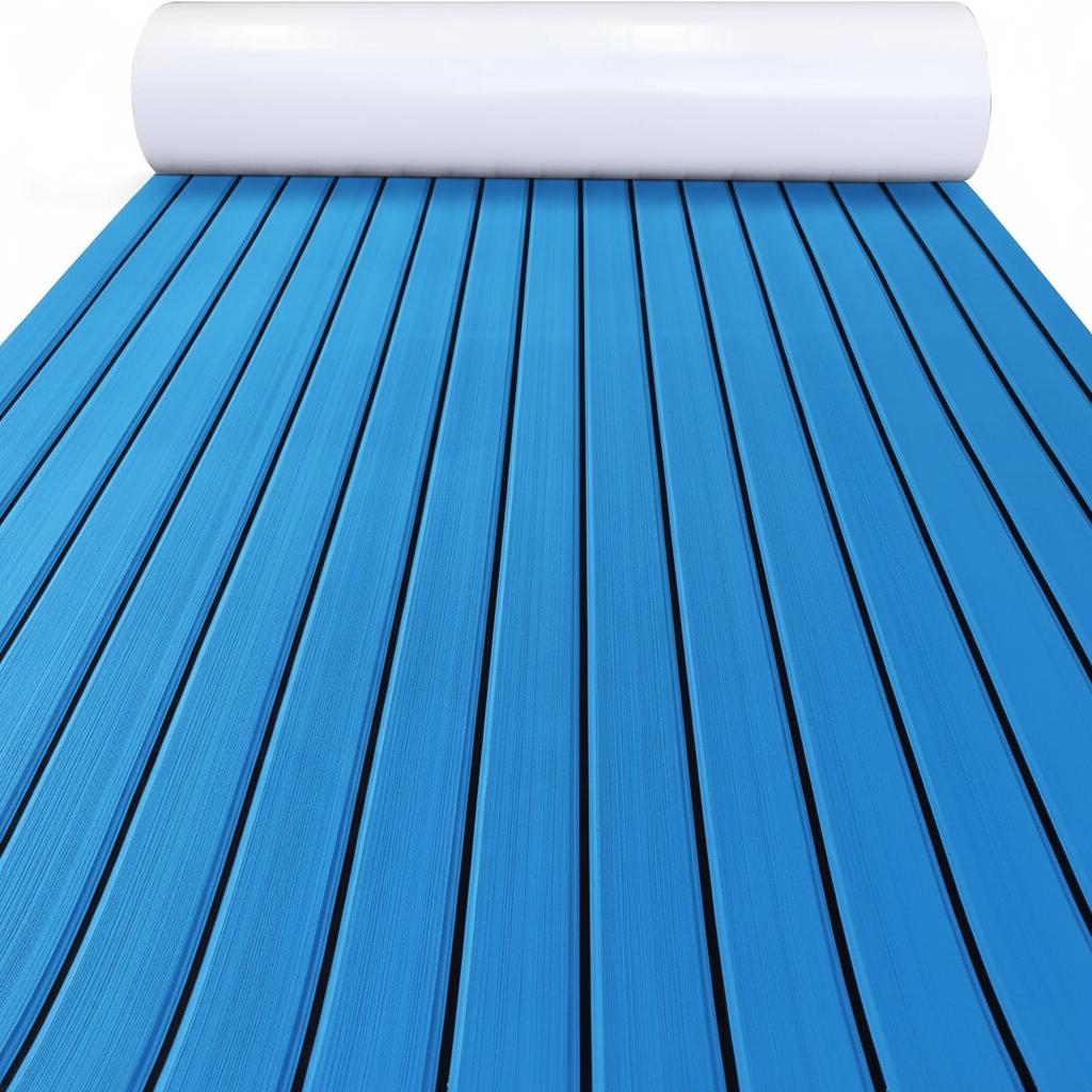 2400*300*5mm EVA Foam Boat Decking Sheet Mat Yacht Motorboat Anti Slip Vehicle Self-adhesive Marine Faux Teak Deck Flooring Pad
