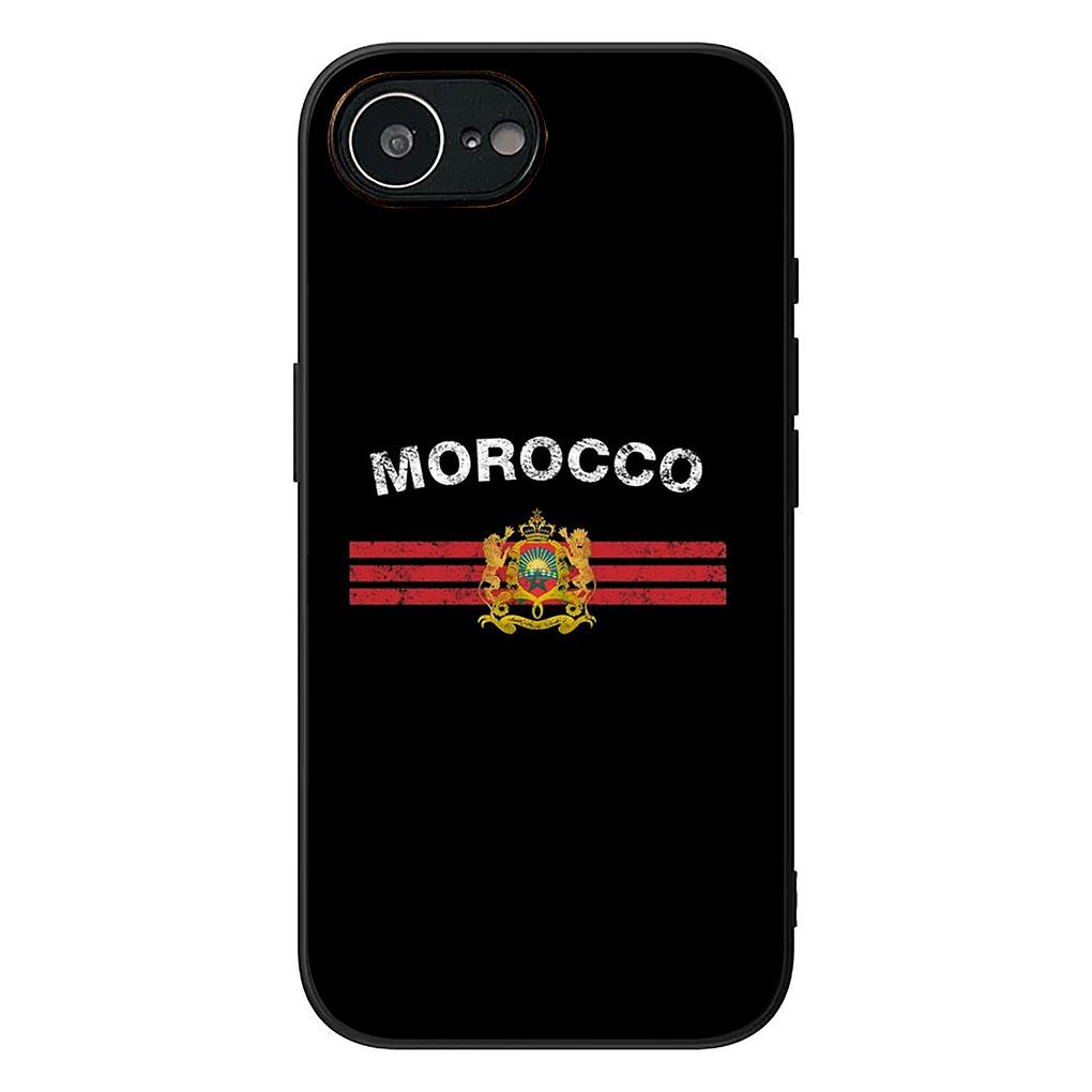 Soft Cover for Apple iPhone 13 12 Mini XS 11 Pro Max 7 8 Plus + XR SE 2022 2020 SE3 Coque Phone Case Morocco Flag