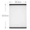 OXO Cutting Board Resin L Size 26.437.5cm Dishwasher Safe Bleach Non-Slip Moisture-Catching Groove Double-Sided NY Origin Universal Design