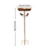 Bird Bath 82cm Standing Feeding Bowl for Outdoor Garden Metal Bird Basin Water Bath for Wild Birds Bath Food Water Bowl