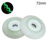 2Pcs 80/76/72mm In-line Speed Skate Skating LED Light Flashing Roller Wheels