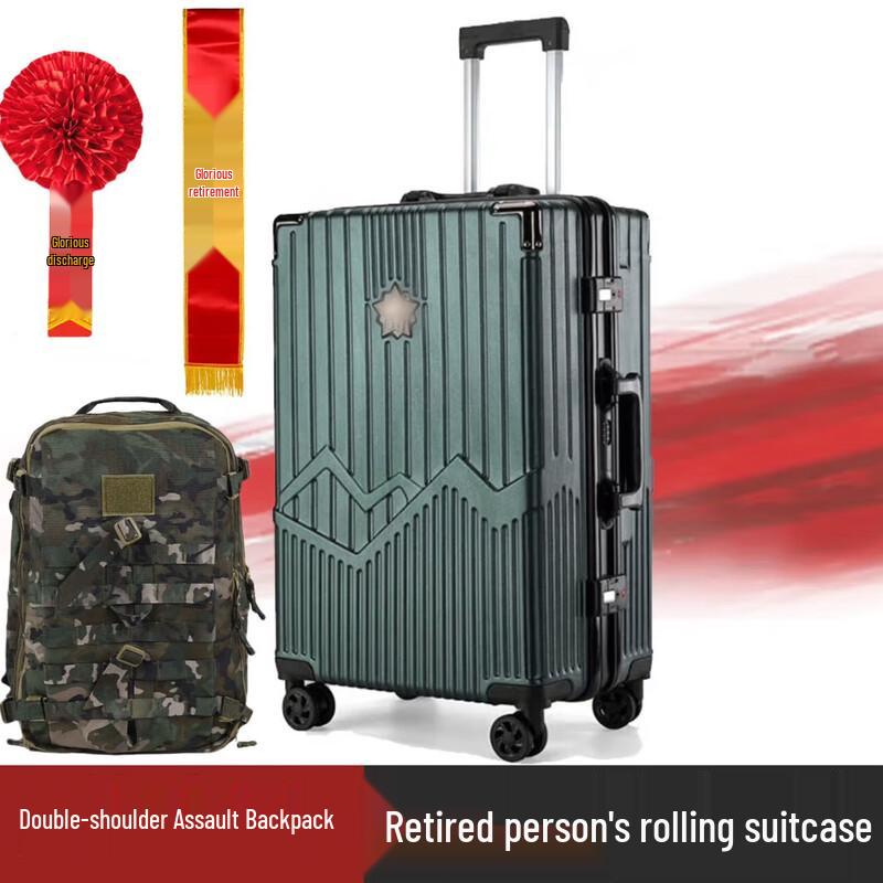 Military Retirement Commemorative Backpack & Luggage Set