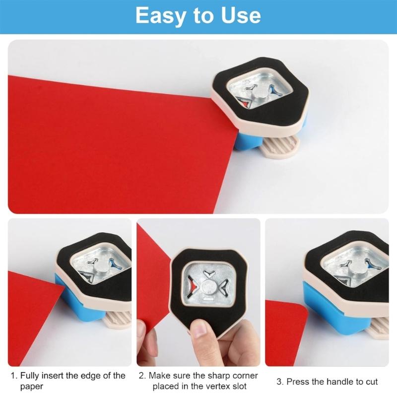 Sturdy ABS Metal Corner Punch for Cutting on Card Scrapbooks Photos Sturdy Construction