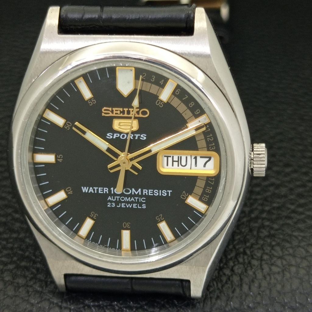Seiko 5 SPORTS AUTOMATIC VINTAGE 7S36B JAPAN MENS ORIGINAL DIAL WATCH A702379-5 R124-a702379