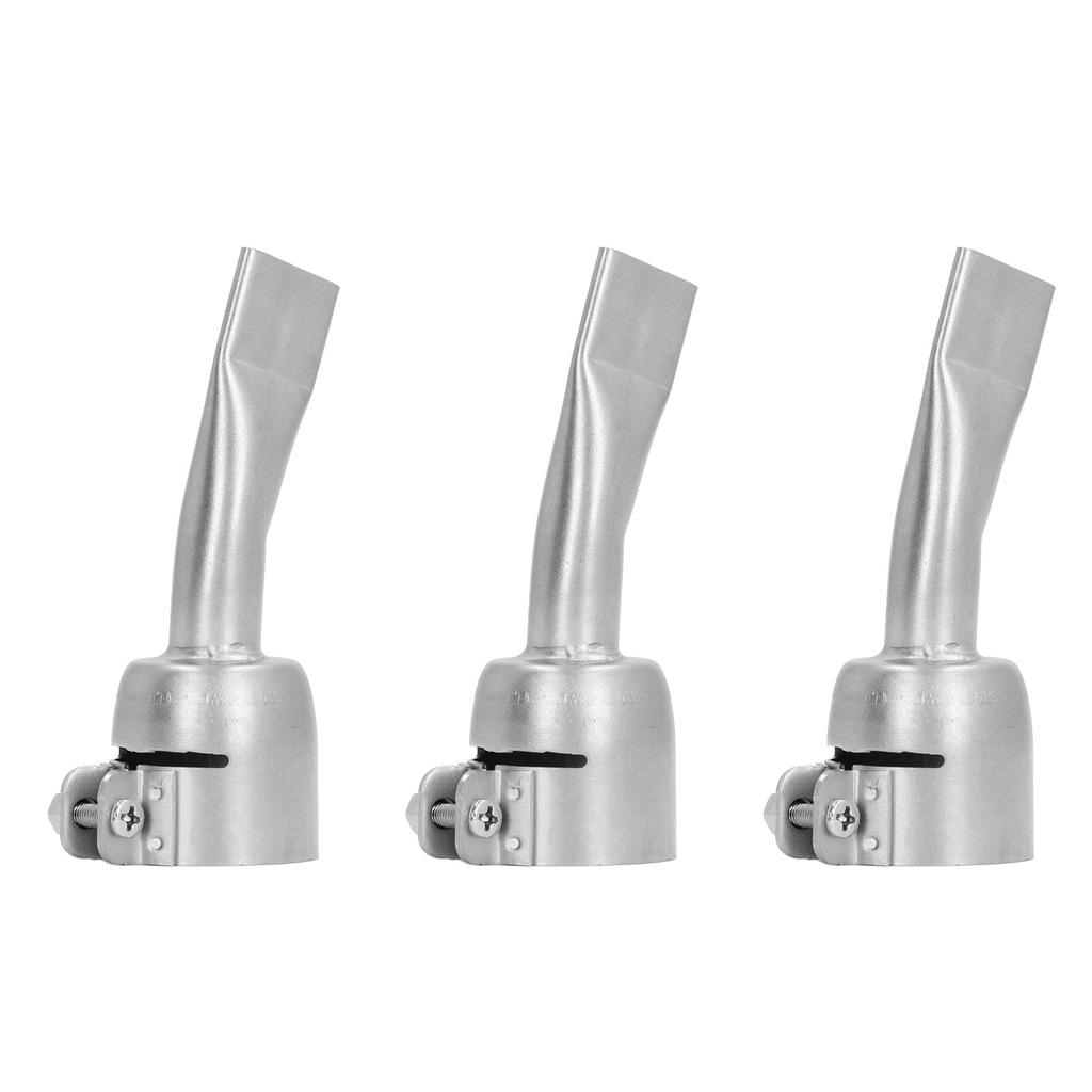 3 Pcs Flat Welding Nozzle 20mm Wide Mouth Stainless Steel PP PVC Welding Tip for Hot Air Gun