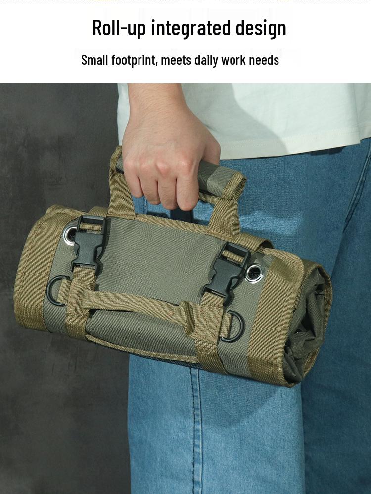 Verschleißfeste Canvas-Werkzeugtasche: Multifunktionaler Hardware-Organizer für Elektriker & Schreiner