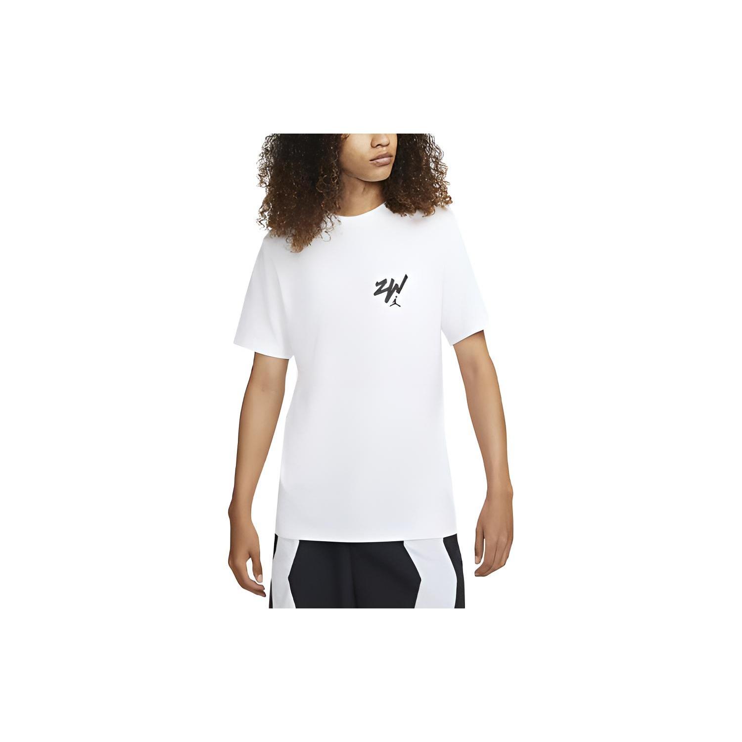 Men s Nike Zion Alphabet Casual Sports Short Sleeve White T-Shirt DM4032-101 XXL