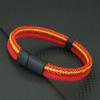 Stijlvolle Charm Touw Armbanden voor Mannen Wrap Armband Dubbele Vlecht Magnetische Sluiting Outdoor Kampeer Armbanden voor Hem