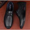 Men's Spring Lace-up Business Leather Shoes - Top Layer Cowhide, Trendy, Casual, Breathable Driving Shoes