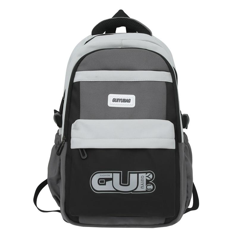 

Новый рюкзак большой вместимости в корейском стиле, контрастного цвета, для старшеклассников и студентов колледжей, кампус, лес, городской простой рюкзак