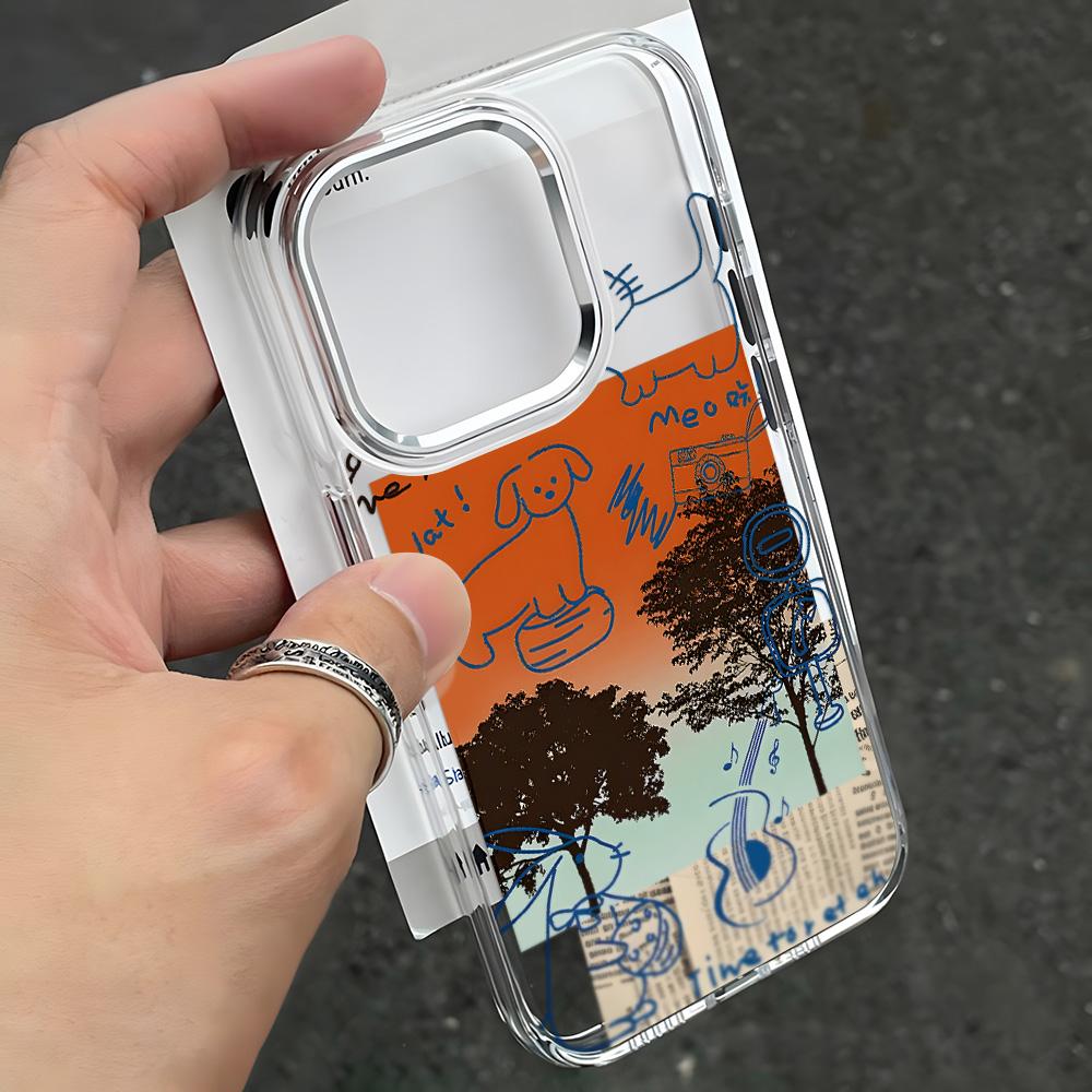 Transparent Phone Case for iPhone 11 12 13 iPhone 13 14 15 Pro 15 16 Pro Max Samsung A15 A16 A25 A26 A55 A56 S25 S24 S22 S23 Ultra S25 Edge
