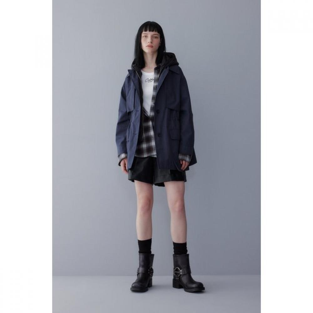 VOV Detachable Quilted Hood Trench Jumper 7155320001