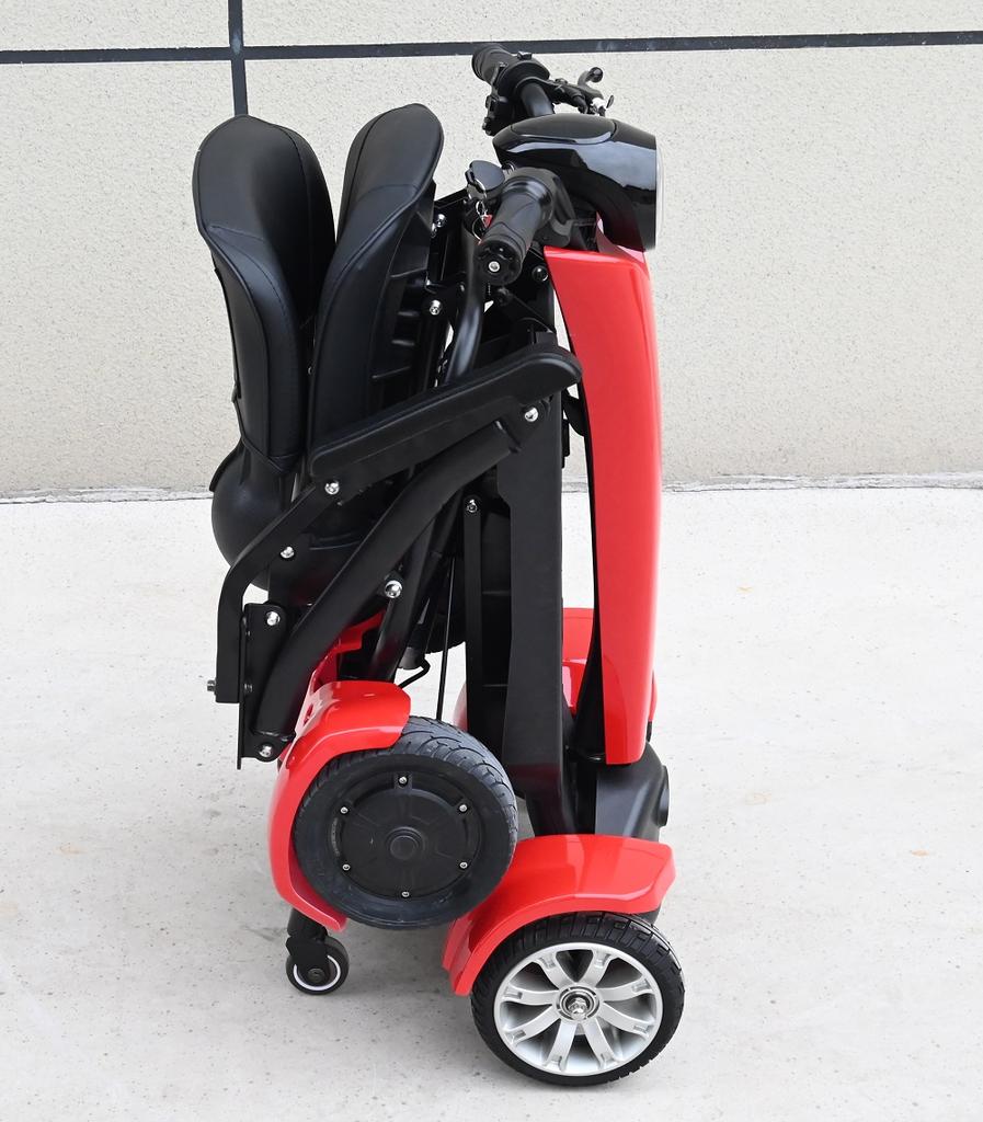 Trotinette Électrique Pliante Certifiée CE | Puissance 500W, Autonomie 50KM | 4 Roues avec Freins à Double Disque et Éclairage LED - Ultra-Sécurisée pour les Personnes Âgées