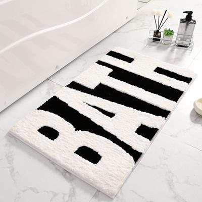 Flocking Living Room Carpet Entry Door Floor Mat Bathroom Non-slip Mat Kitchen Floor Mat Toilet Absorbent Mat
