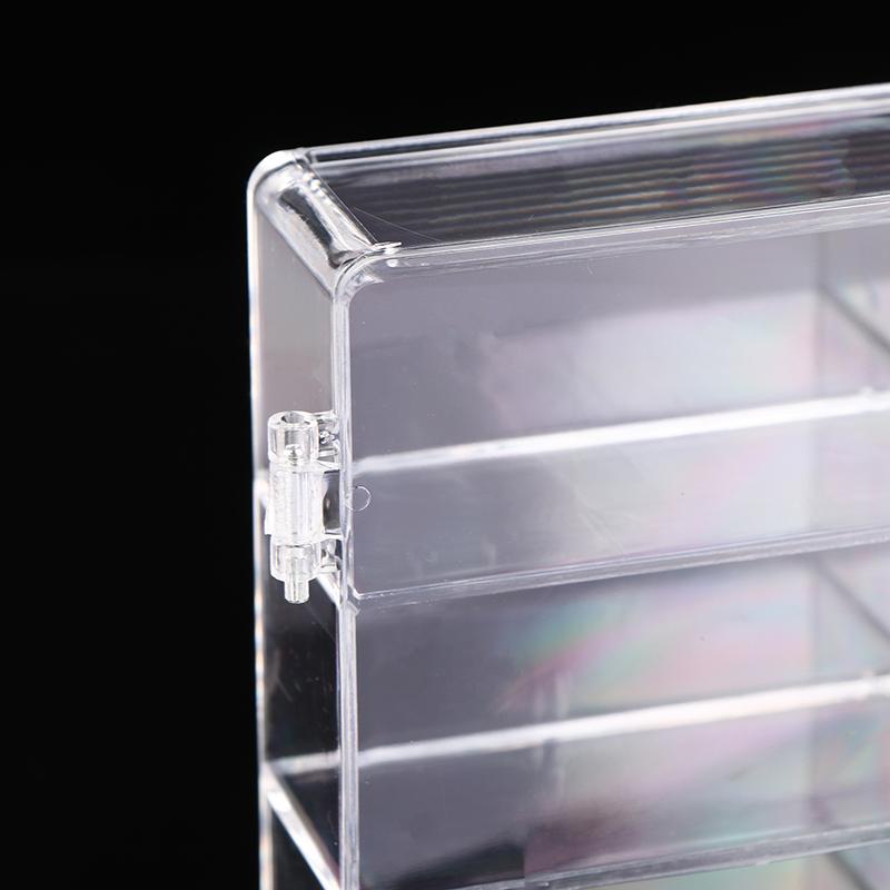 Acrylic Wheels Car Storage Box For Diecast 1/64 Storage Case Dustproof Educational Kid Boys Toys For Children Gift