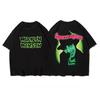 High Street T-Shirts Marilyn Manson Bedrucktes T-Shirt Mode Street Trend Kurzarm Baumwolle Bequem Tägliches Tragen Cooles Oberteil