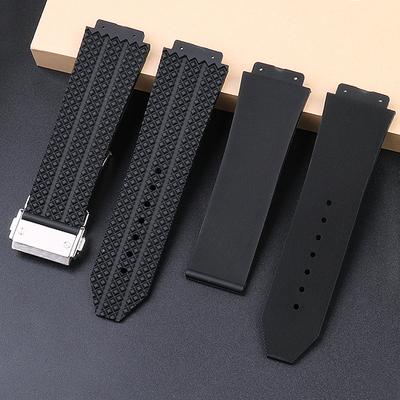 Watchbands for HUBLOT BIG BANG Silicone 26*19mm Waterproof Men's Watch Strap Chain Watch Accessories Rubber Bracelet Wristband
