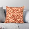 William Morris Willow Mandarin Orange Square Pillowcase Polyester Linen Velvet Printed Pillow Sofa Seater Cushion Cover X