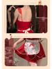 Yi Yue Christmas & New Year Red Chef Erotic Lingerie Pajama Set - 1098