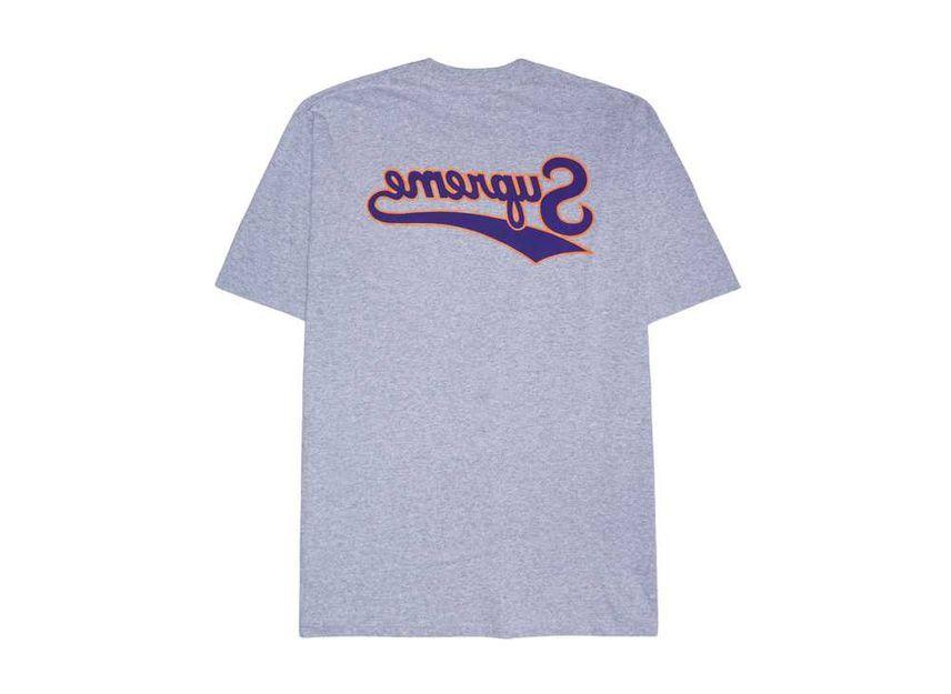 Supreme Backwards Tee Heather Grey L