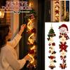 Lighted Christmas Door Hanging Decoration for Front Door Holiday Home Display
