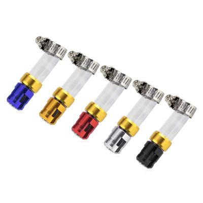 Elegante tappo in lega per tubo di scarico dell'acqua del filtro dell'aria per motociclette Trattamenti antiruggine per migliorare le prestazioni del motore Tuning