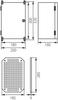 Surface-mounted distribution board housing UNIbox 300x200 Uni MINI IP65 IK07
