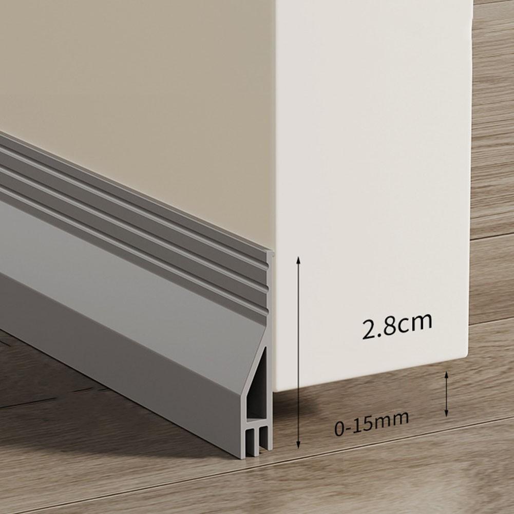 Насекомозащитный дверной уплотнитель от сквозняка, погодозащитная лента, шумоизолятор серый