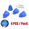 4 Pcs Blue Universal Cv Boot Constant-Velocity Dust Cover Joint Boot Drive Shaft