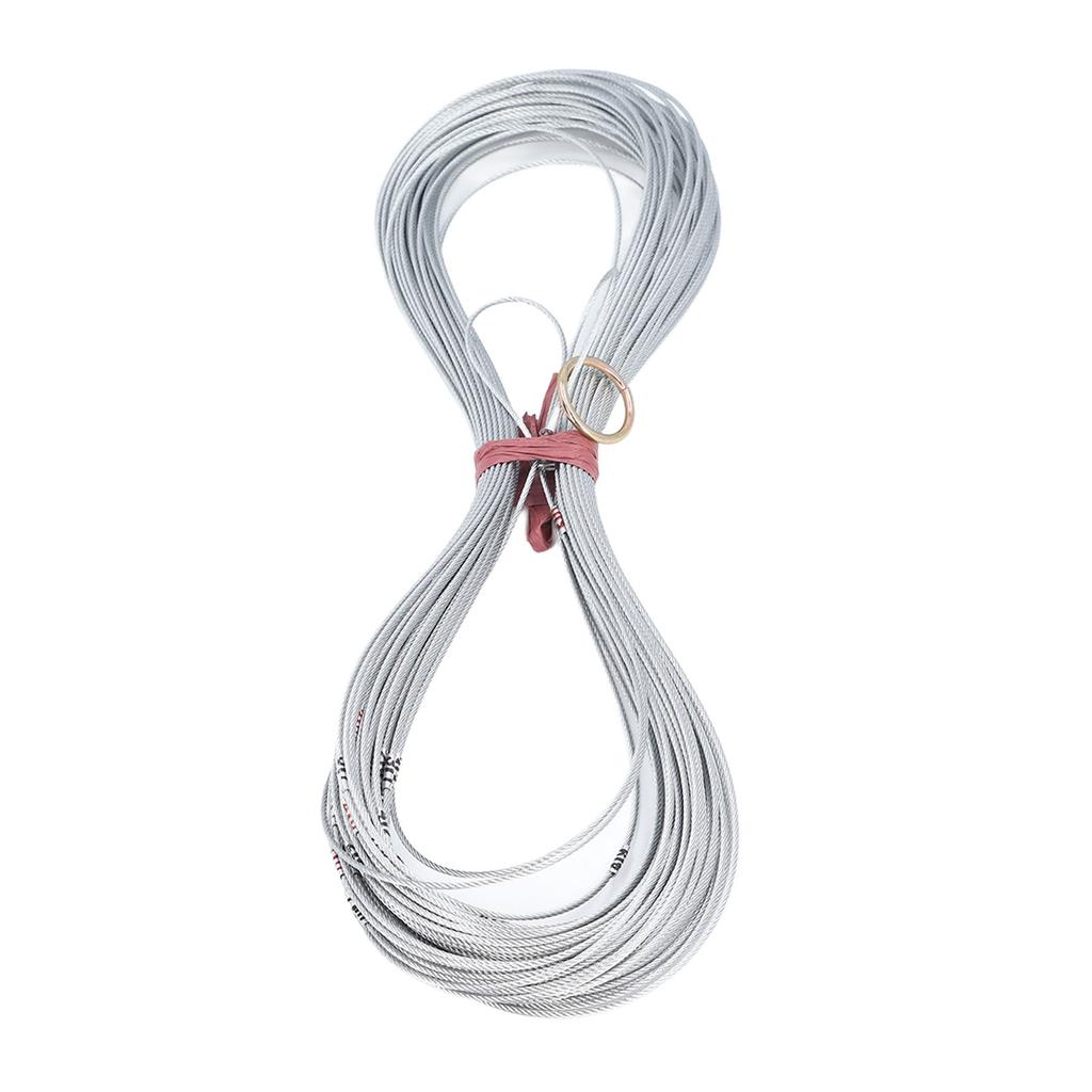 50m Poço Medindo Corda Escalas Transparentes Não Encolhimento Portátil Fio De Aço Medida Corda para Constru