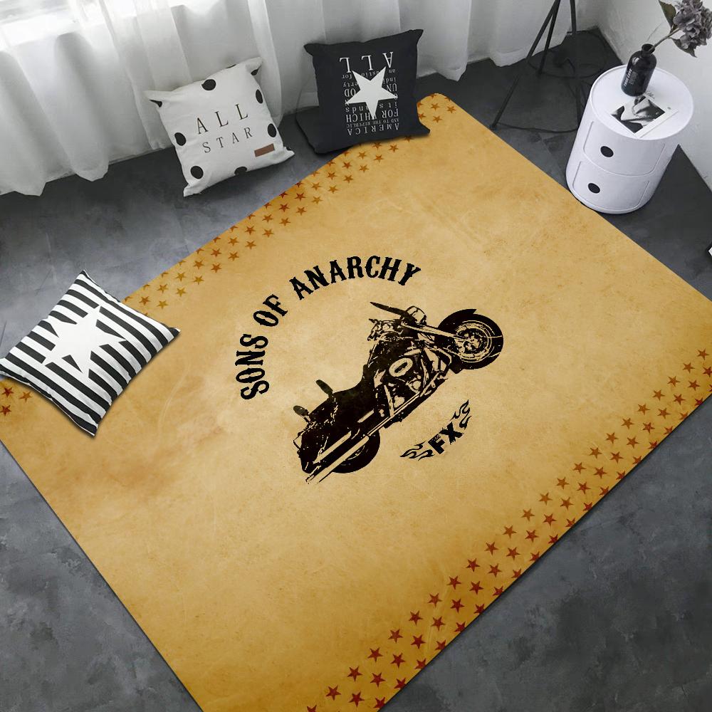 Syn anarchie Americké podložky do místnosti Protiskluzové Absorbují vodu Dlouhá pruhovaná podložka Podložka do ložnice Vítejte Rohožka