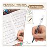 PATIKIL 0.35mm Gel Pens, 12 Pack Black Ink, Retractable Rollerball Fine Point Smooth Writing Quick Dry Large Capacity Ink for Home Office Business