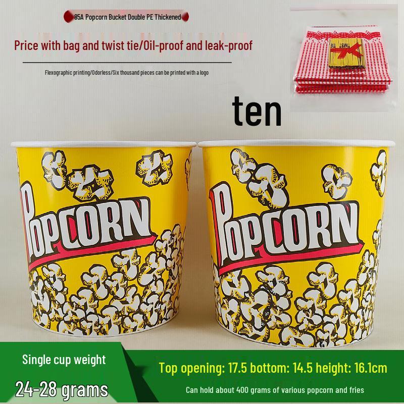 Commercial Disposable Popcorn Buckets & Cups