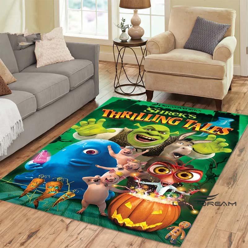 

Cartoon Q-version Shrek rug, suitable for bedrooms, living rooms, sofas, and doormat decorations. Large size, non-slip floor mat 60x90cm