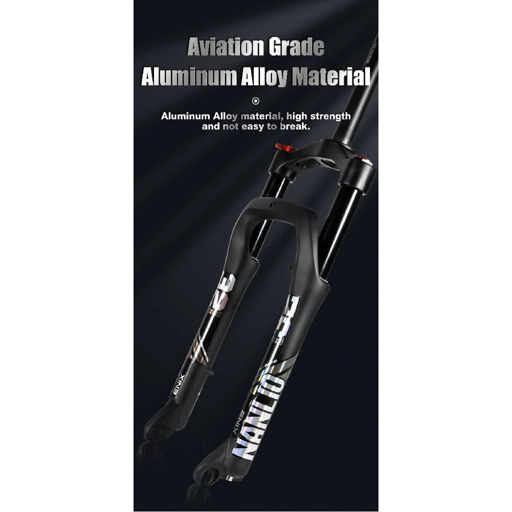 NANLIO Fat Bike Air Suspension Fork 20 26 Inch 4.0 Tire Snow MTB E-Bike Fork Oil Damping 32mm Stanchion 135x9mm