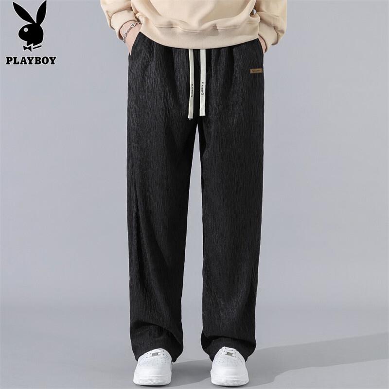 PLAYBOY Men's Autumn/Winter Loose Straight-Leg Casual Trousers
