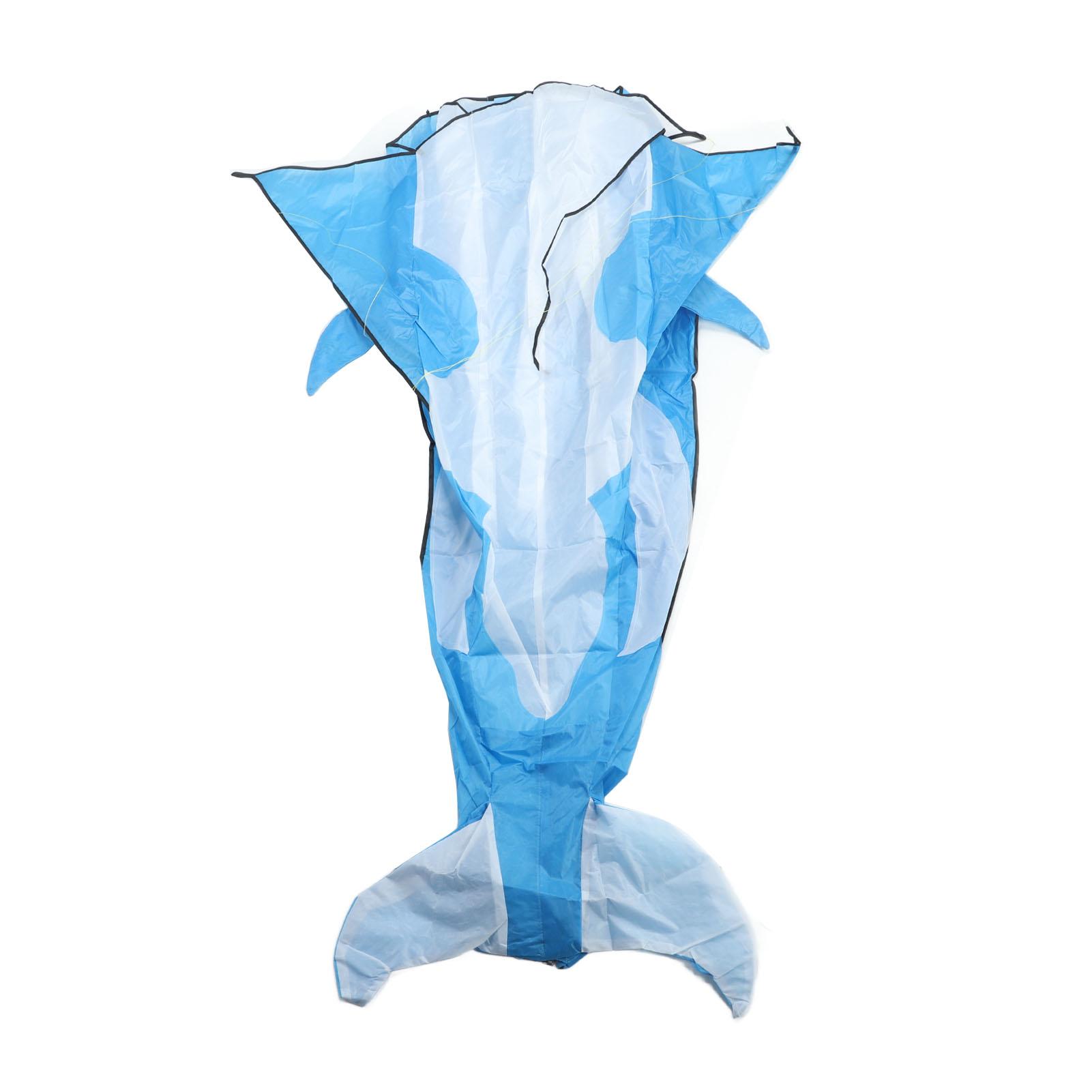 3D Whale Kite Cartoon Waterproof Huge Frameless Soft Parafoil Whale Breeze Kite for Kids Adults