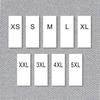 Universal Customizable Size & Care Labels for Clothing and Underwear