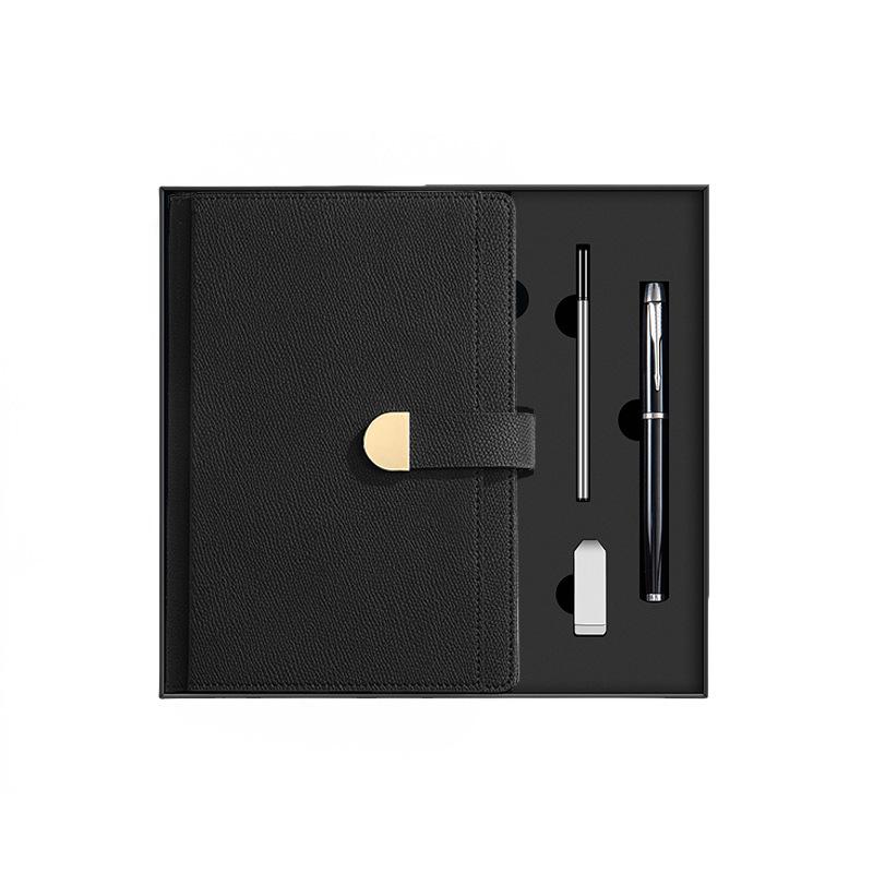 A5 High-Grade Notebook with Buckle, Customizable Logo, Multiple Card Slots, Business Meeting & Office Diary