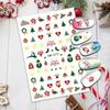 Gold Snowflake Santa Claus Christmas Nail Stickers