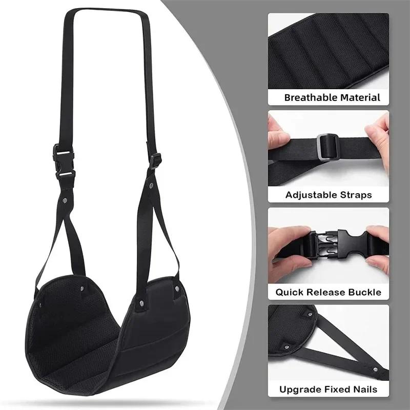 1PC Travel Hammock Suspended Adjustable Office Hammock with Airplane Footrest for High Speed Rail Car Outdoor Furniture