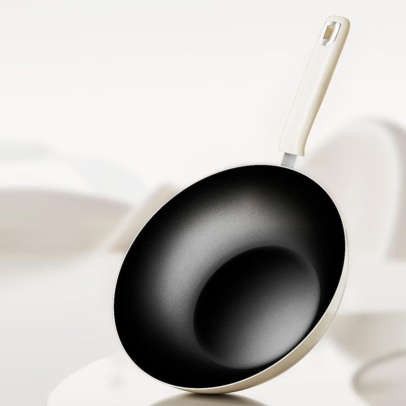 BEAR 30cm Refined Iron Non-stick Wok