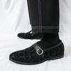 Neue Herrenschuhe mit Leopardenmuster, spitze Lederschuhe, Slipper, Business-Casual-Schuhe, Britischer Stil, Friseur, formelle Herrenschuhe