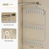 Durable Plastic Hanger Nonslip Grooves Foldable Design For Tight Storage Area HX6C