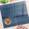 Multifunctional Decorative Glass Boards with Wood Print 2X30X52 Cm