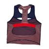 Nike X Gyakusou Striped Running Crew Neck Crop Tank Women Tops Red CU1584-498