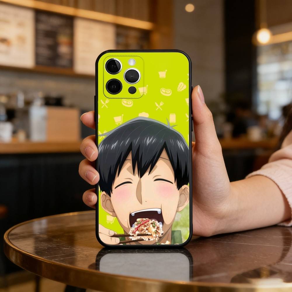 

Campfire Cooking Tsuyoshi Mukouda Soft Silicone Black Cover,Phone Case For iPhone 17,16,15,14,13,12,11 Plus,Pro Max,XS iPhone13