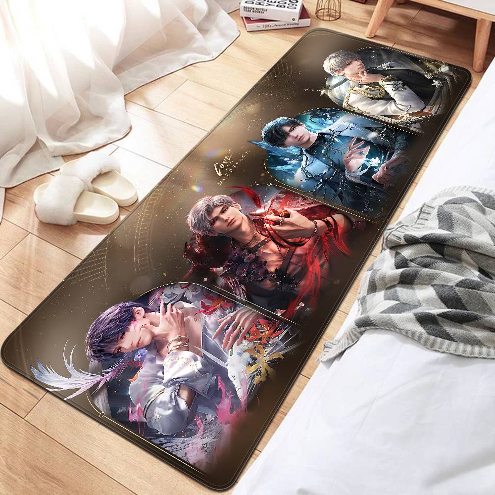 Game LOVE AND D-DEEPSPACE Floor Mat Non-Slip Laundry Room Mat Laundry Decor Balcony Child Living Room Alfombra